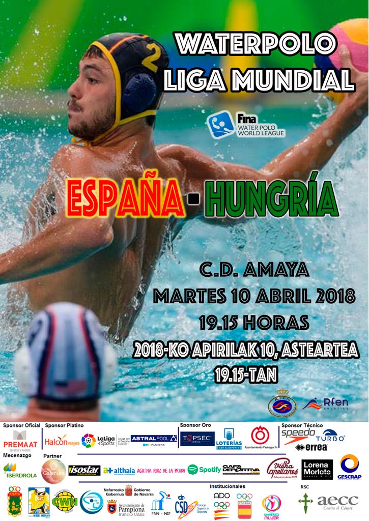 Fundaci&oacute;n Miguel Indur&aacute;in Fundazioa, patrocinador oficial del partido Fina World League entre Espa&ntilde;a y Hungr&iacute;a